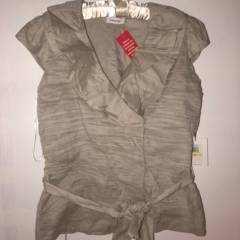Calvin Klein Ruffled Top - Picture 2 of 3
